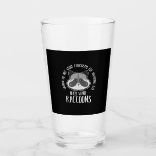 Racoon Lover Racoon For Valentines Day Glass