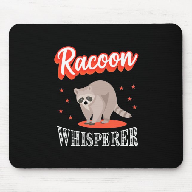 Racoon Lover Racoon Whisperer Mouse Mat (Front)