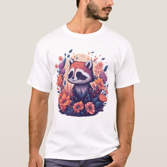 Racoon Lovers Artwork T-Shirt (Front)