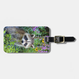 Racoon luggage tag