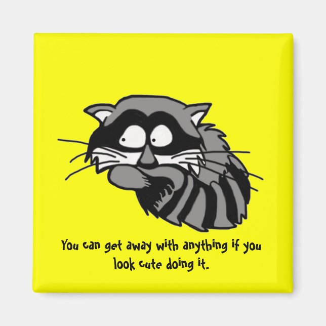 Racoon Magnet (Front)