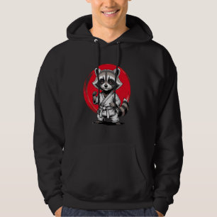 Racoon Martial Arts Ninja Karate Jiu Jitsu Judo T Hoodie