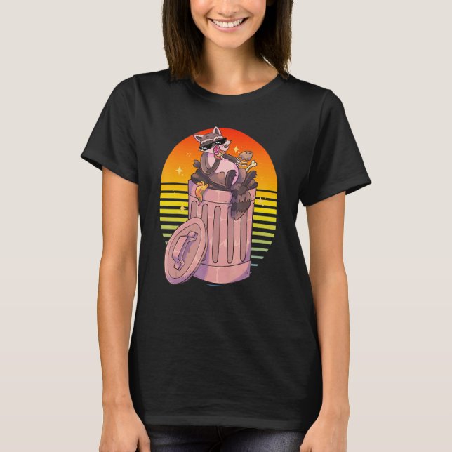 Racoon Meme Street Cat T-Shirt (Front)