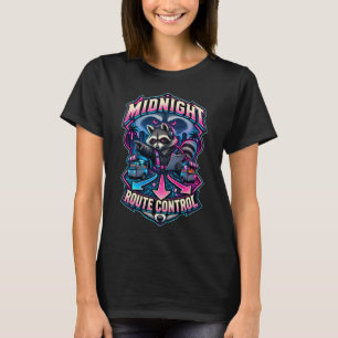 Racoon Midnight Route Control T-Shirt