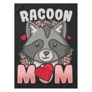 Racoon Mum Gift For Owner Racoon Mum Tablecloth