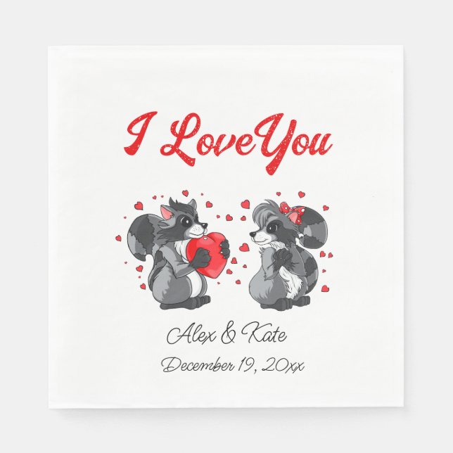 Racoon Napkin (Front)