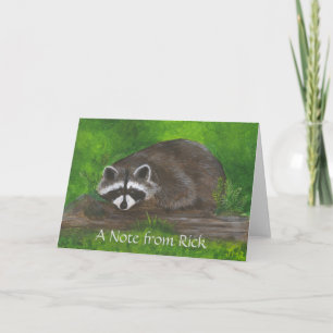 Racoon Note Card