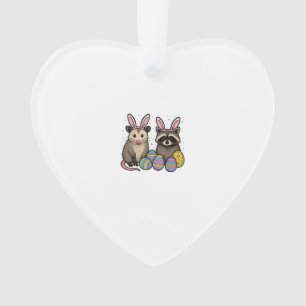 Racoon Opossum Easter T-Shirt_1 Ornament