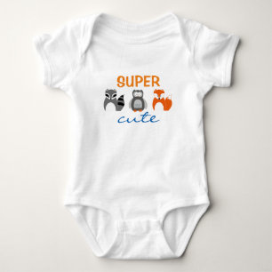 Racoon Owl Fox Animal Super Cute Baby Bodysuit