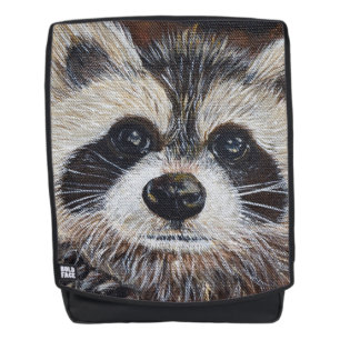 Racoon Painting Backpack