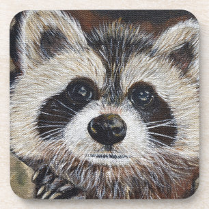 Racoon Painting Coaster