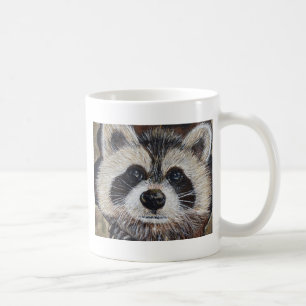 Racoon Painting Coffee Mug