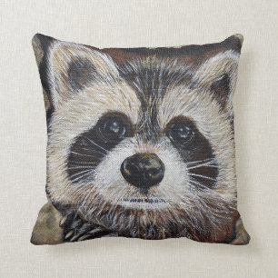 Racoon Painting Cushion