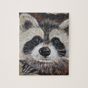 Racoon Painting Jigsaw Puzzle