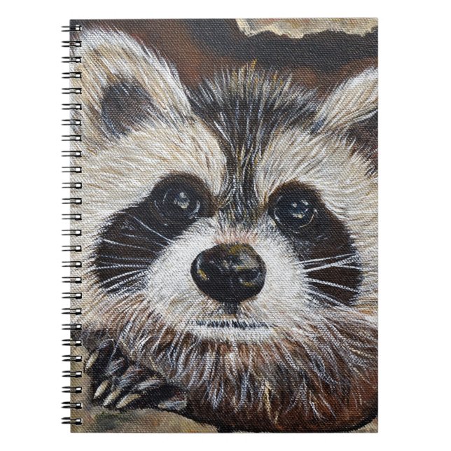 Racoon Painting Notebook (Front)
