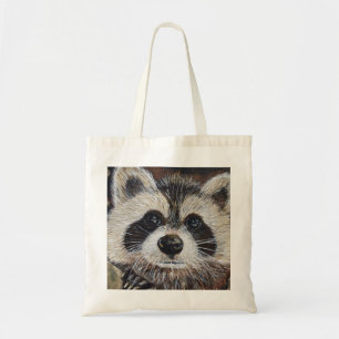 Racoon Painting Tote Bag
