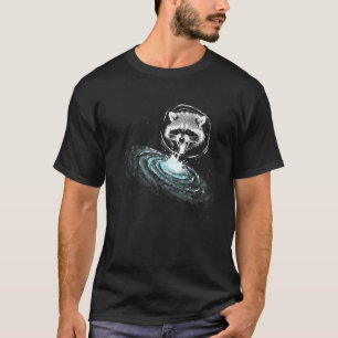 Racoon Panda Clean Up Trash Spaces Green Earth T-Shirt