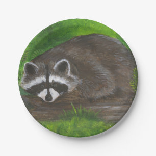 Racoon Paper Plate