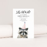 Racoon Party Hat Kids Woodland Birthday Invitation<br><div class="desc">Celebrate your little one’s big day with this adorable watercolor racoon birthday invitation! Featuring a charming racoon in a party hat, this woodland-themed design is perfect for outdoor parties, forest adventures, or any nature-loving kiddo. Soft watercolor elements and playful forest details create a sweet and whimsical look that’s ideal for...</div>