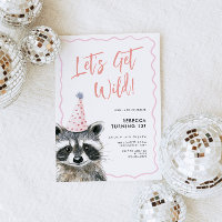 Racoon Party Hat Let's Get Wild Birthday