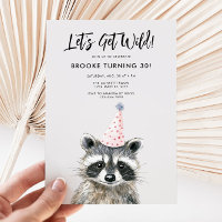 Racoon Party Hat Woodland Birthday