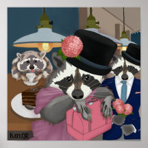 Racoon party.