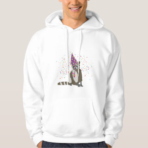 Racoon Partying - Animals Having a Party Hoodie
