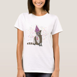 Racoon Partying - Animals Having a Party T-Shirt