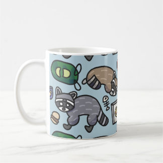 Racoon Pattern Coffee Mug