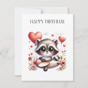 Racoon Pilot Birthday