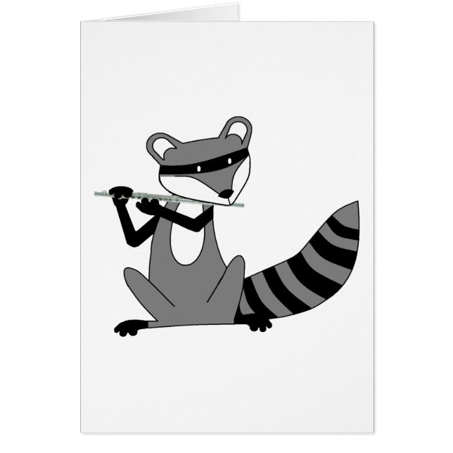 Racoon Playing the Flute (Front)