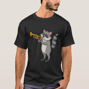 Racoon Playing Trumpet T-Shirt