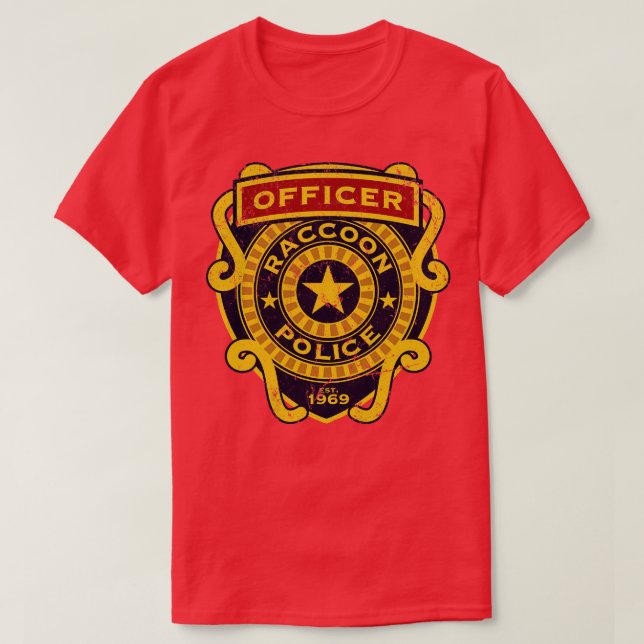 Racoon Police T-Shirt (Design Front)