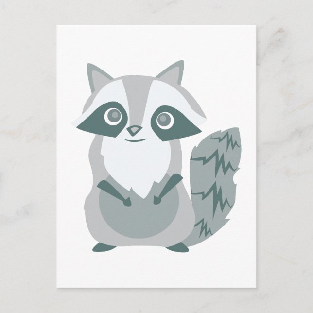 Racoon Postcard (Front)