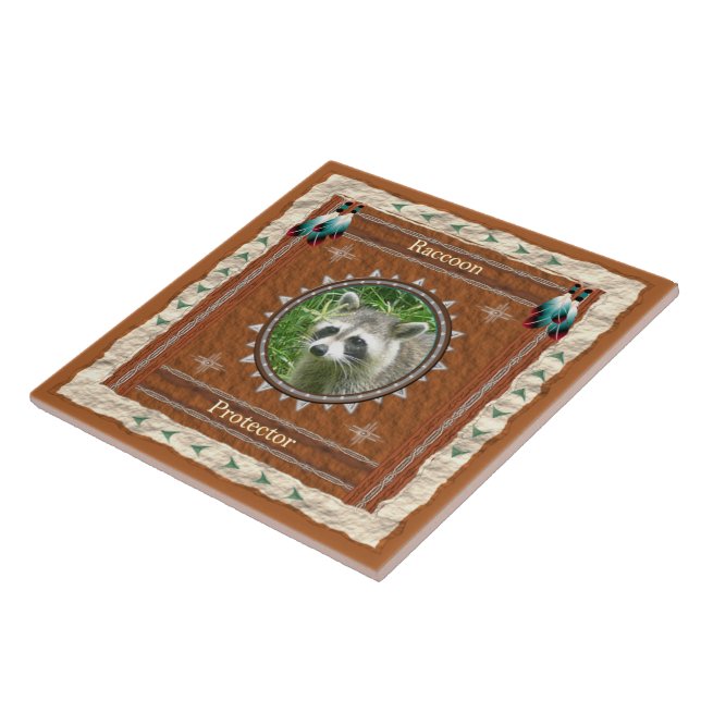 Racoon  -Protector- Ceramic Tile (Side)