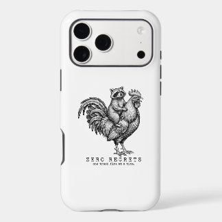 Racoon Rooster iPhone Case Funny Gift