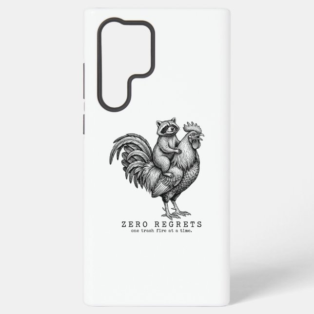 Racoon Rooster Samsung Case Funny Gift (Back)