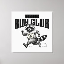 Racoon Run Club Marathon Retro Trash Panda 
