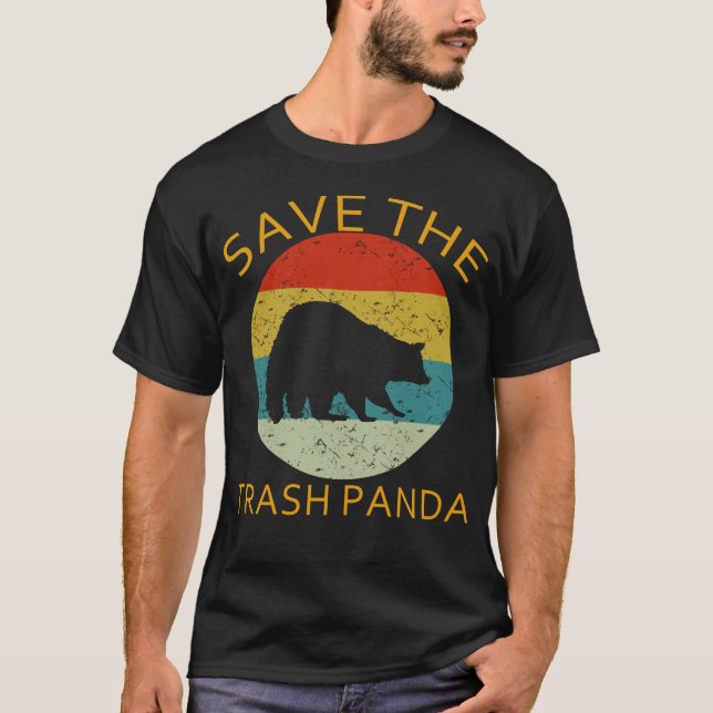 racoon save the trash panda T-Shirt (Front)