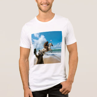 Racoon Selfie 2 Tri-Blend Shirt