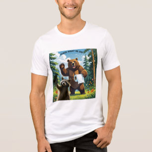 Racoon Selfie 5 Tri-Blend Shirt