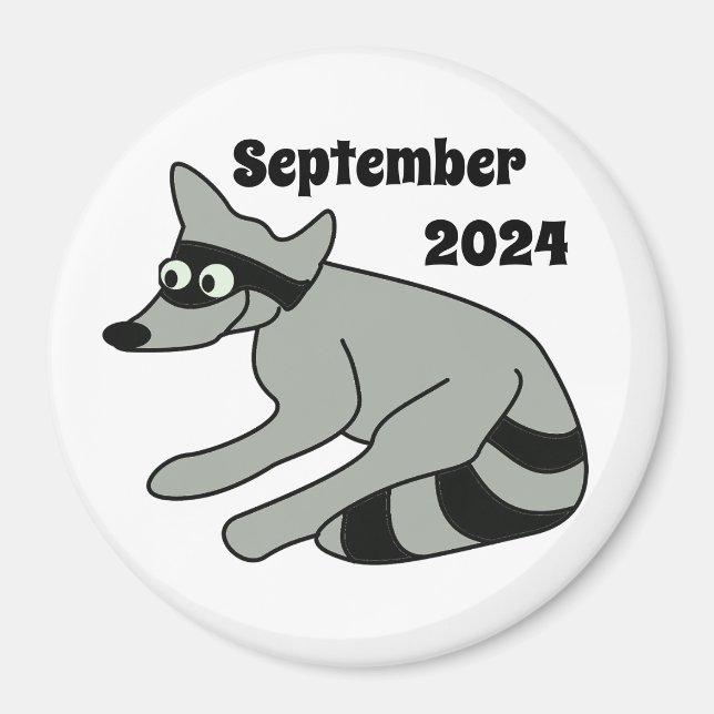 Racoon, September 2024 Magnet (Front)