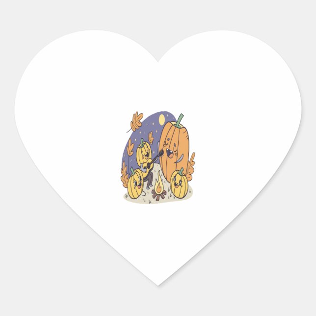 Racoon Shirt Country Pumpkin Heart Sticker (Front)