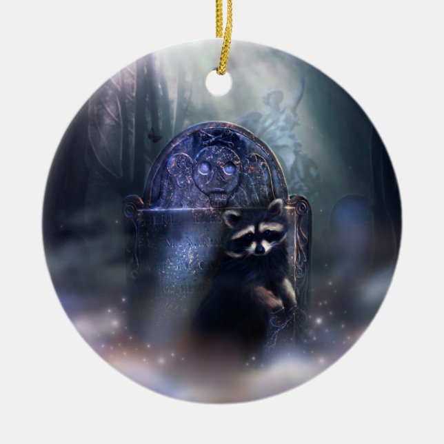 Racoon Spirit Ornament (Front)