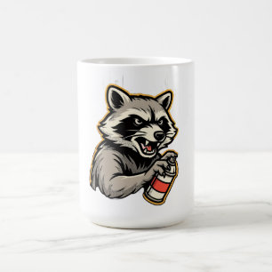 Racoon Spray Long Sleeve Coffee Mug