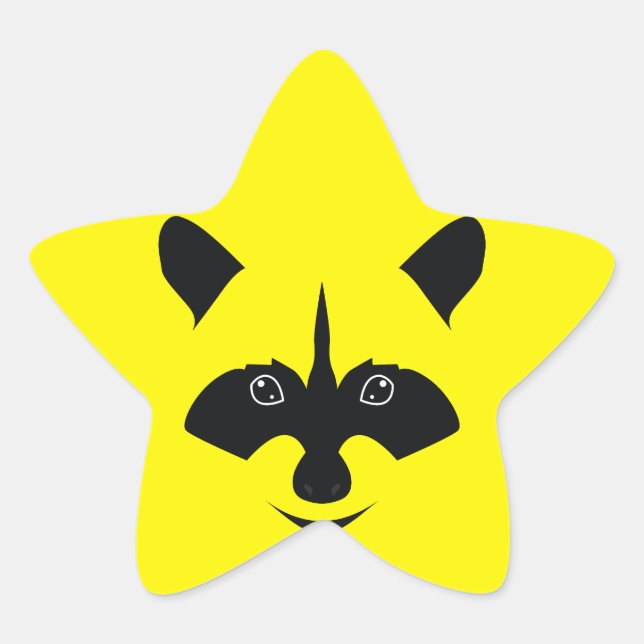 Racoon Star Sticker (Front)