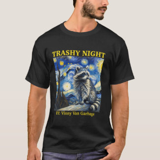 Racoon Starry Night Van Funny Racoon Gifts For Me T-Shirt