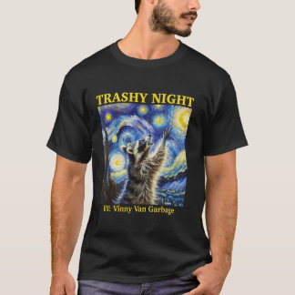 Racoon Starry Night Van Funny Racoon Gifts For Me T-Shirt