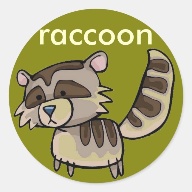 racoon sticker (Front)