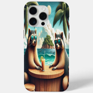 Racoon Tea Party iPhone 15 Pro Max Case